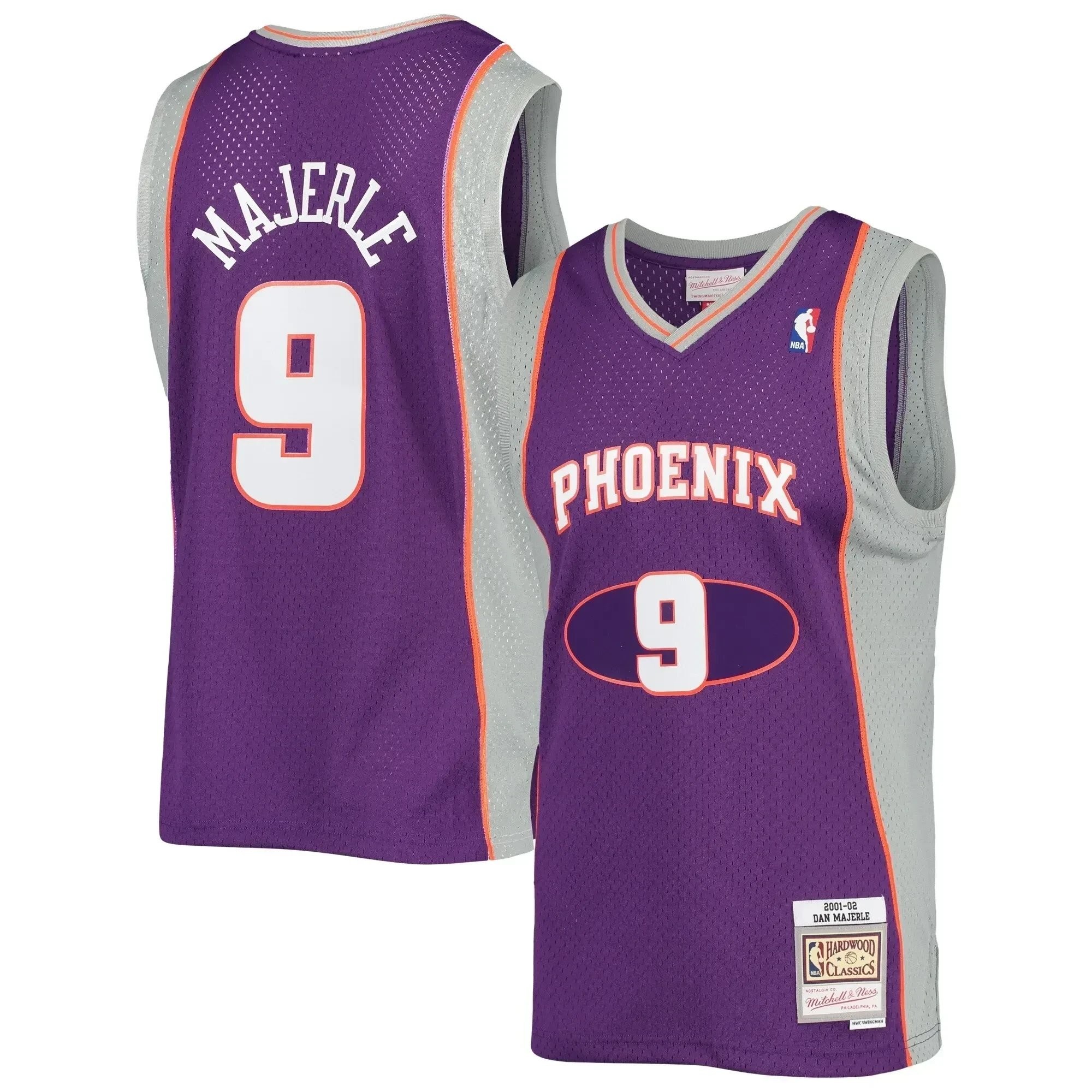 Dan Majerle Phoenix Suns Mitchell Ness 2001-02 Hardwood Classics Swingman Jersey ??Purple