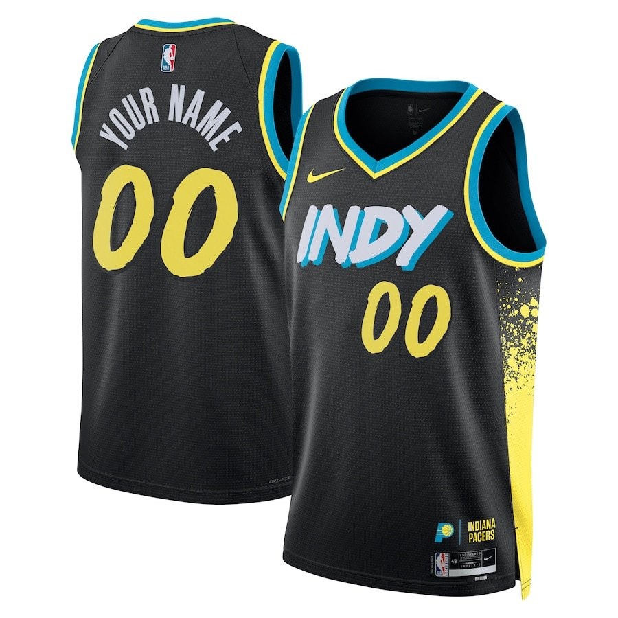 Indiana Pacers 2023/24 Swingman Jersey Customized - City Edition - Black