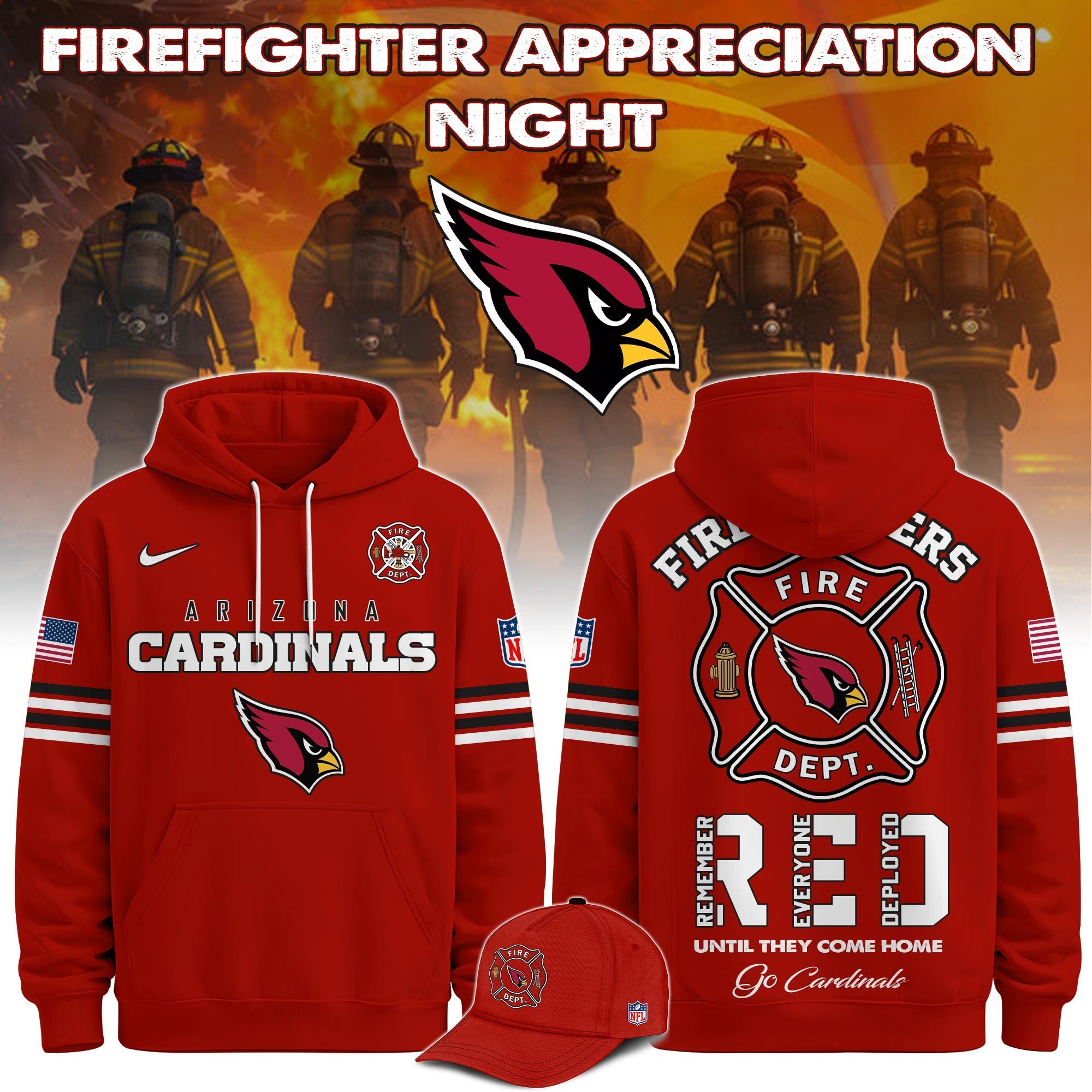 Musemora - Unisex Arizona Cardinals Hoodie - Football