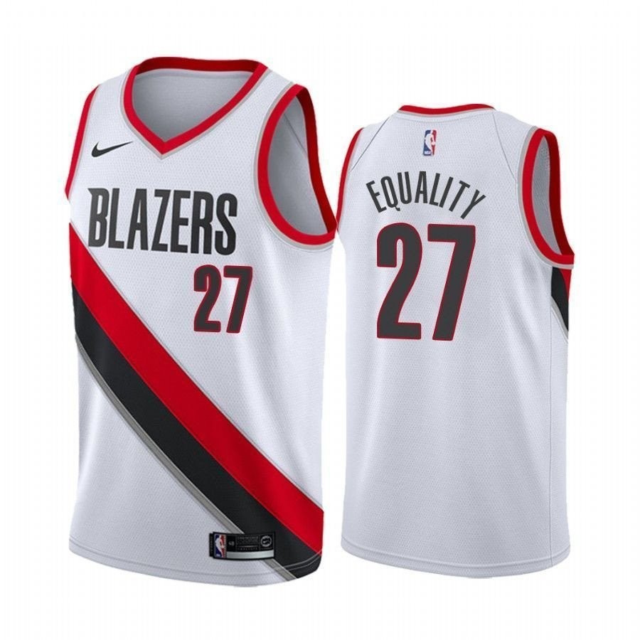 Men's Jusuf Nurkic Equality Blazers Association Jersey Multicolor S-3XL