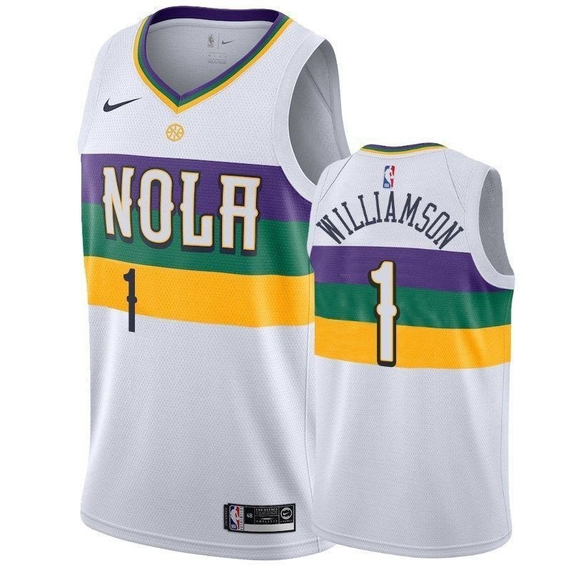 Men's New Orleans Pelicans Zion Williamson City Edition Basketball Jersey Multicolor