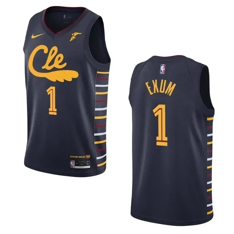Men's Cleveland Cavaliers Dante Exum City Swingman Jersey Navy