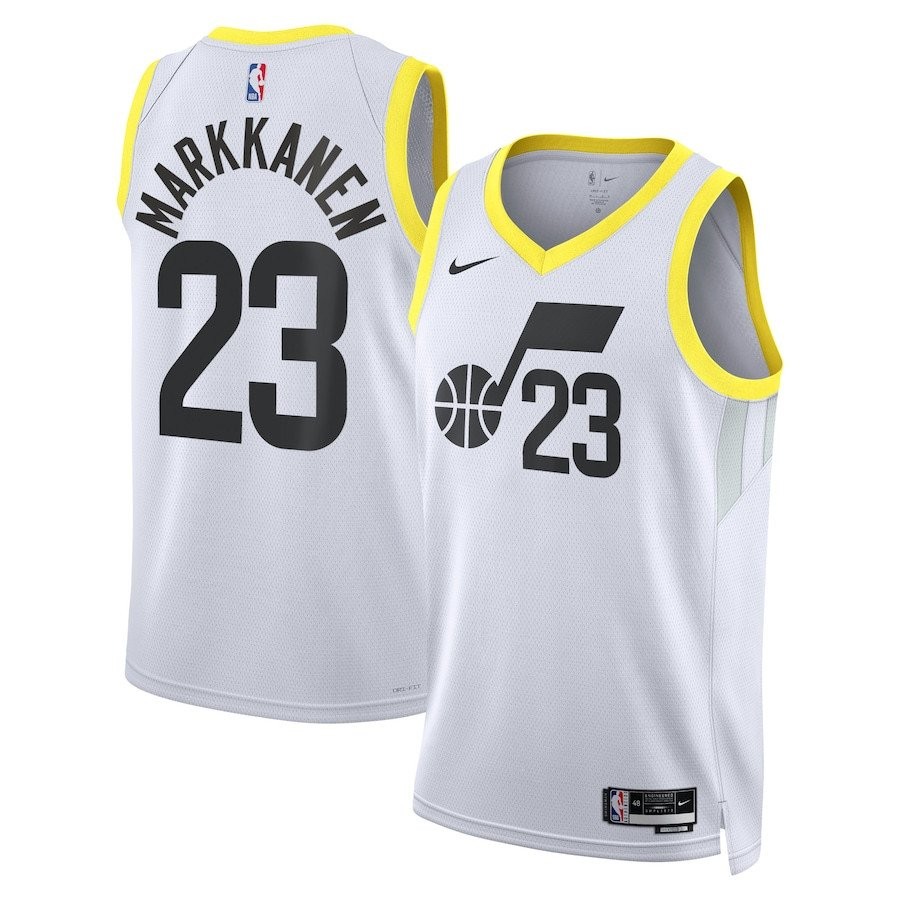 Lauri Markkanen 23 Utah Jazz Unisex Swingman Jersey Association Edition White
