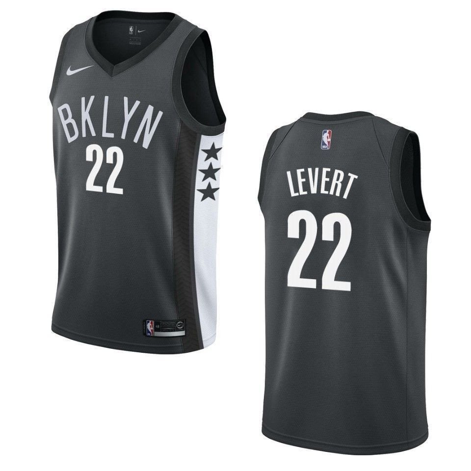 Men's Brooklyn Nets Caris LeVert #22 Statement Swingman Jersey Black