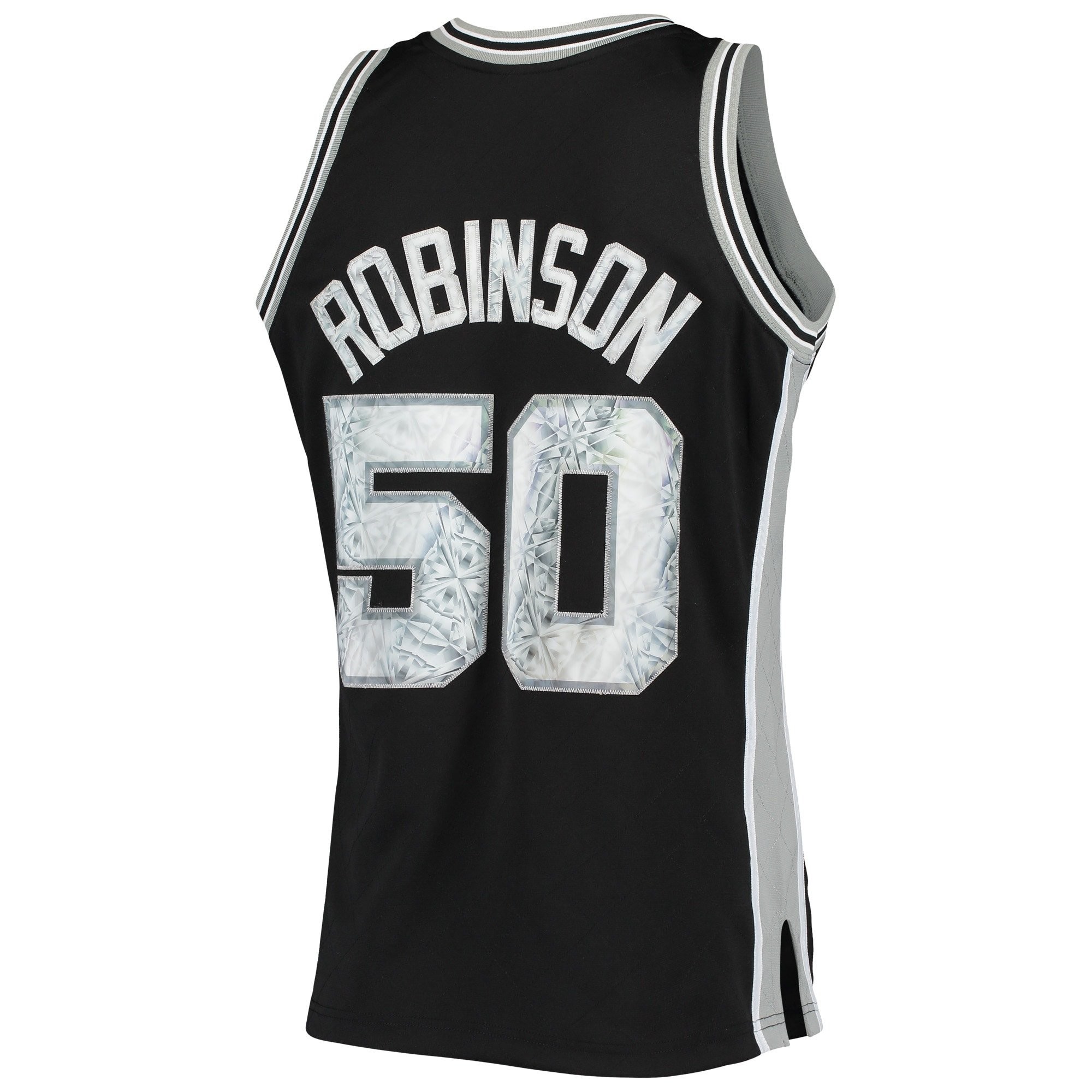 Men's Mitchell & Ness David Robinson Black San Antonio Spurs 1998/99 Hardwood Classics NBA Jersey