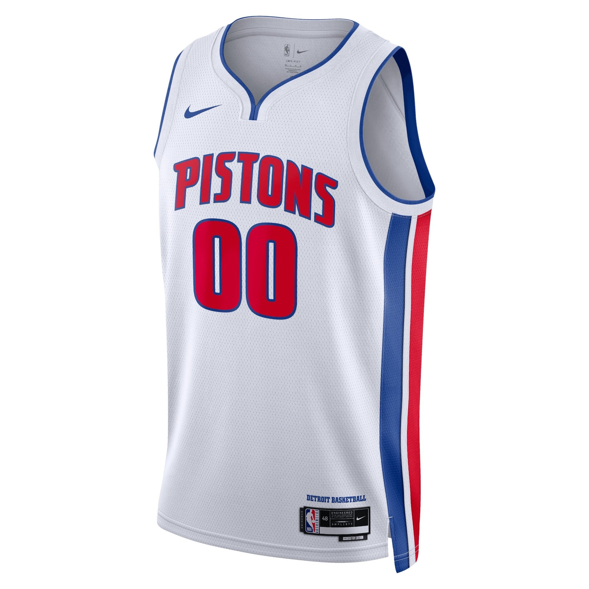 Detroit Pistons Association Swingman Jersey - Custom Unisex