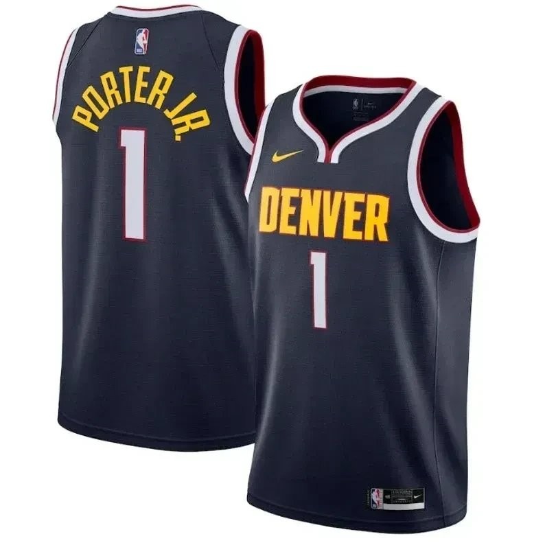 Men Denver Nuggets Michael Porter Jr. #1 Multicolor Basketball Jersey S-3XL