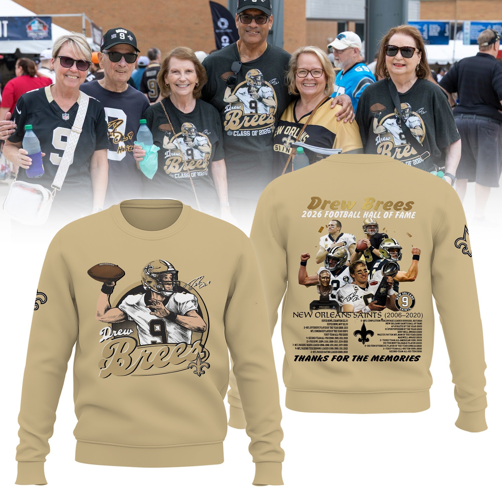 Musemora - Unisex New Orleans Saints Sweatshirt - Game Day Football