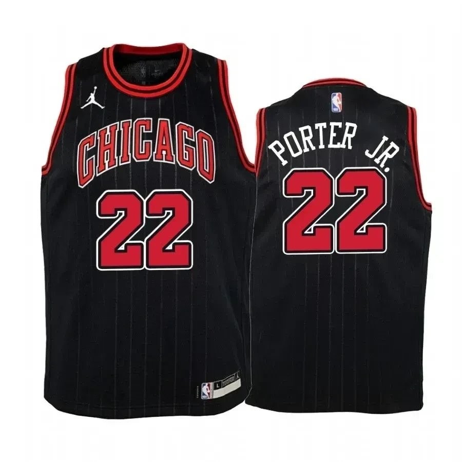 Youth Otto Porter Jr. Chicago Bulls Black Statement Jersey Jumpman