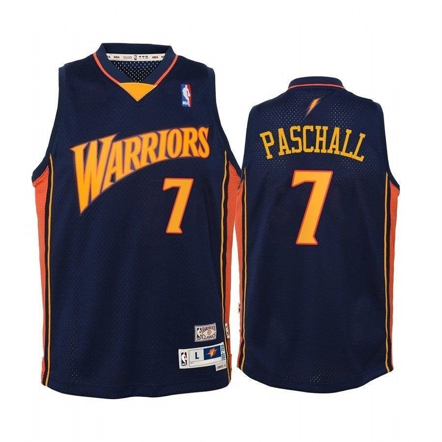 Youth Eric Paschall Golden State Warriors Hardwood Classics Jersey Navy