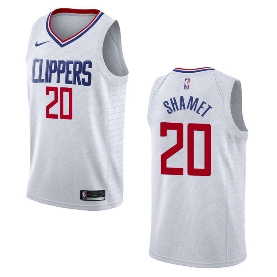 Men's Los Angeles Clippers Landry Shamet #20 Association Swingman Jersey White