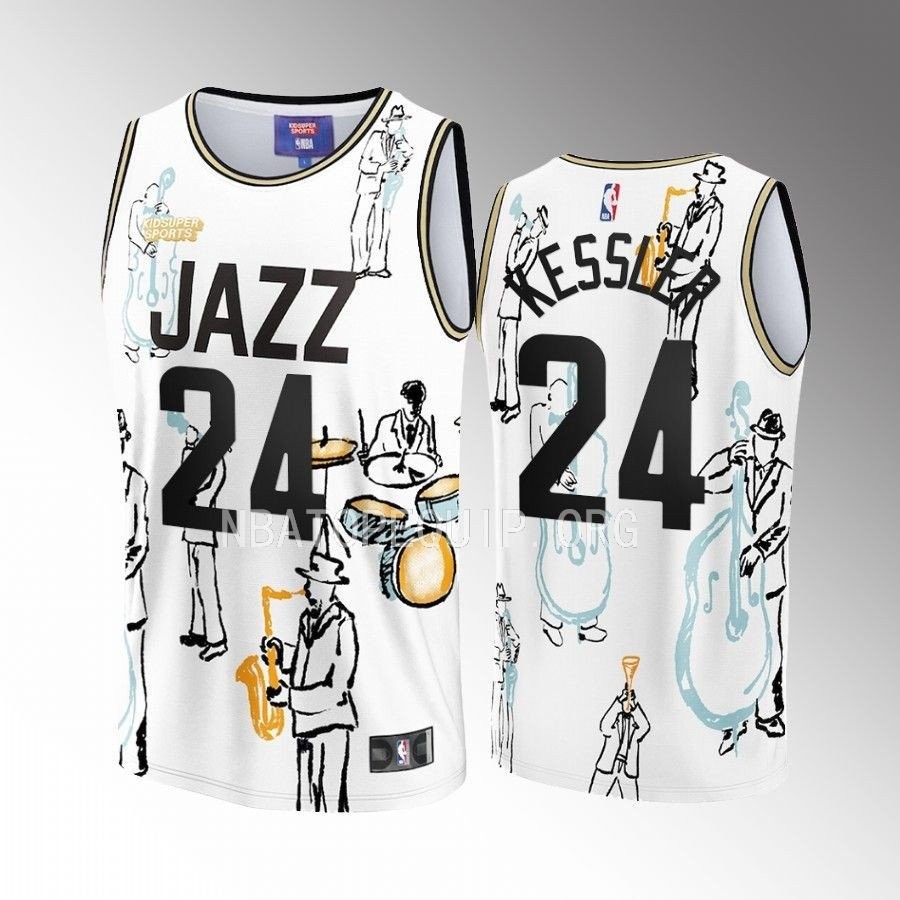 Walker Kessler 24 Utah Jazz NBA & KidSuper Studios Unisex Hometown Jersey