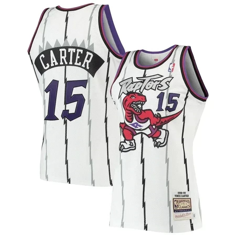 Vince Carter Toronto Raptors Mitchell & Ness Hardwood Classics 1998-99 Jersey - White