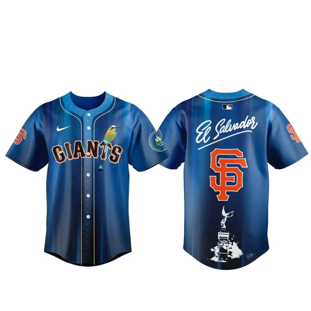 San Francisco Giants Salvadoran Heritage Day 2026 Baseball Jersey