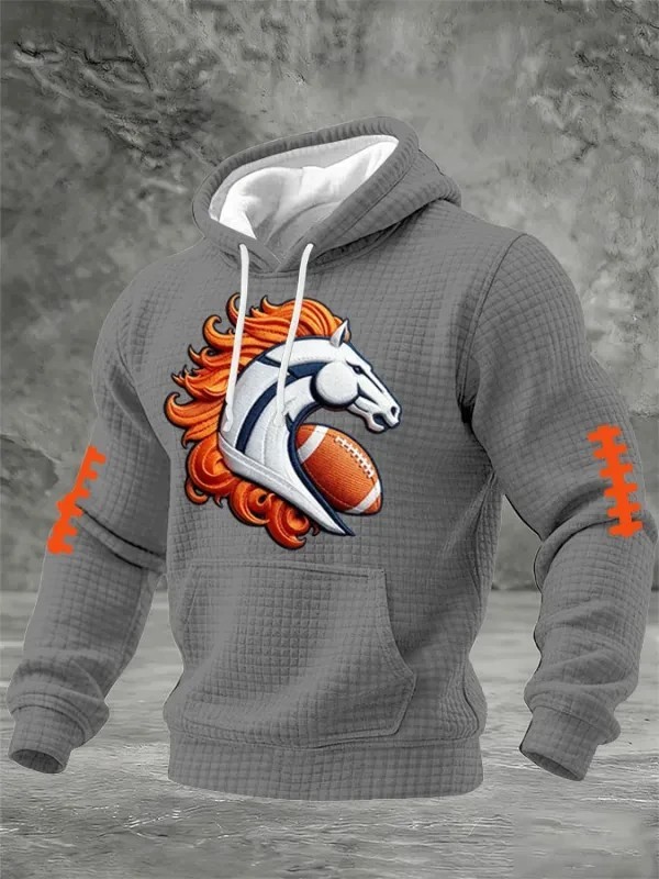 Musemora - Unisex Denver Broncos Hoodie - Game Day Football Fan Gear