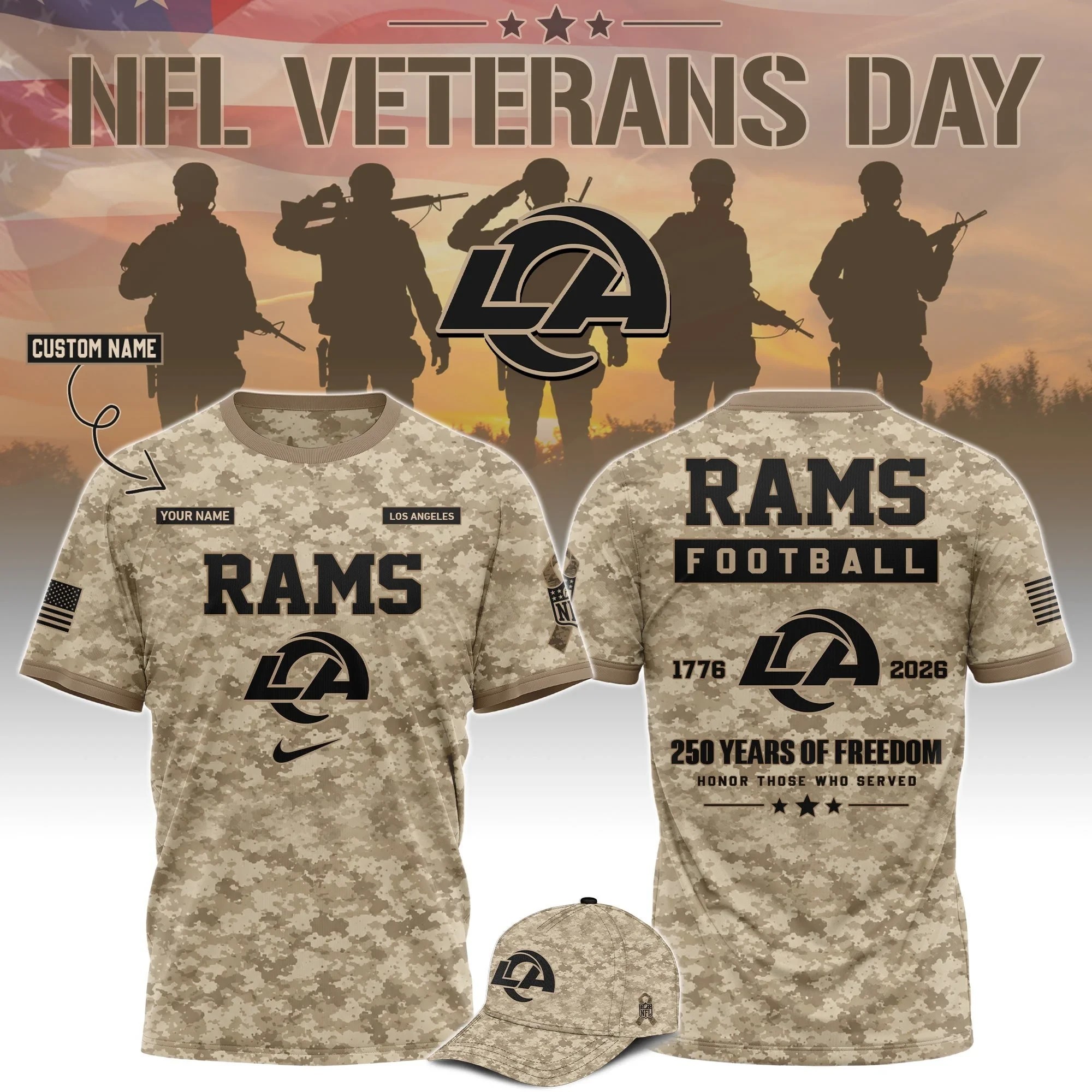 Musemora - Unisex Los Angeles Rams T-Shirt