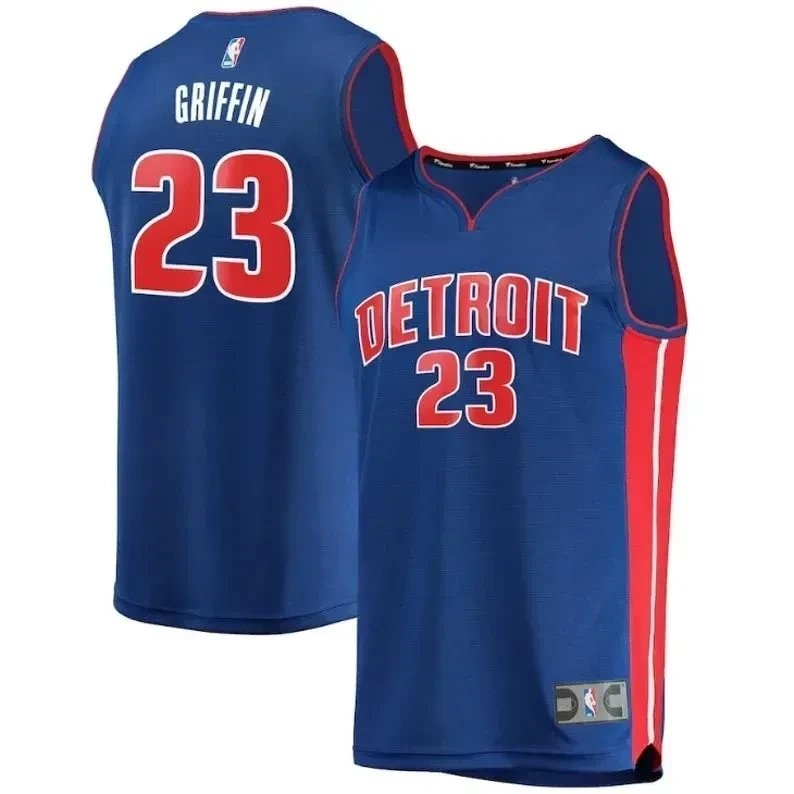 Men Detroit Pistons Blake Griffin 23 Multicolor Jersey - 100% Polyester S-3XL