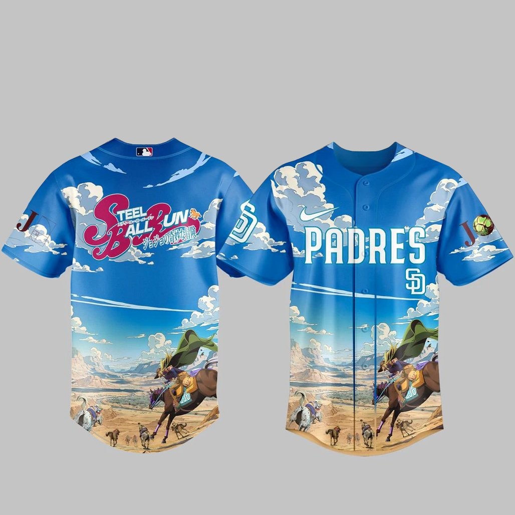 San Diego Padres x Steel Ball Run 2026 Baseball Jersey Version 2