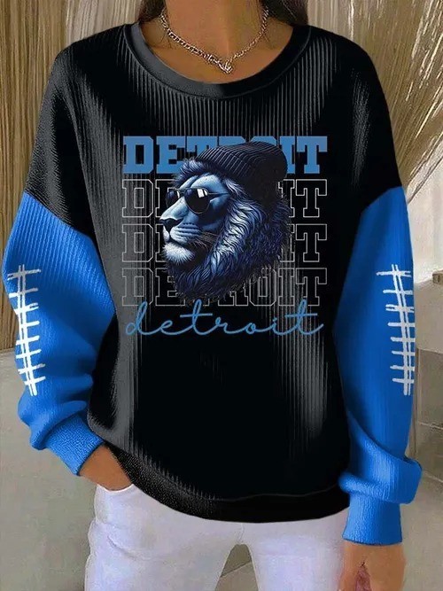 Musemora - Unisex Detroit Lions Sweatshirt - Football