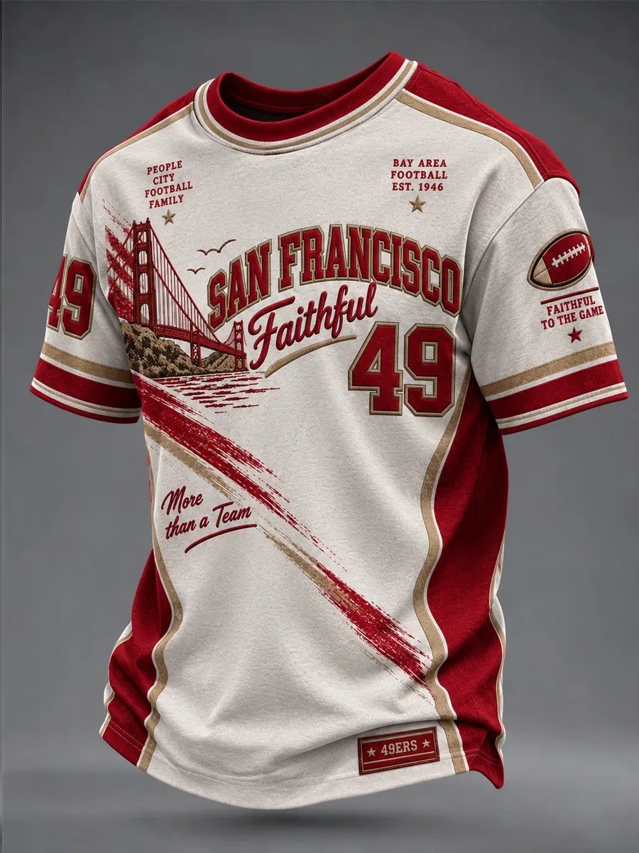 Musemora - Men's San Francisco 49ers T-Shirt - Football