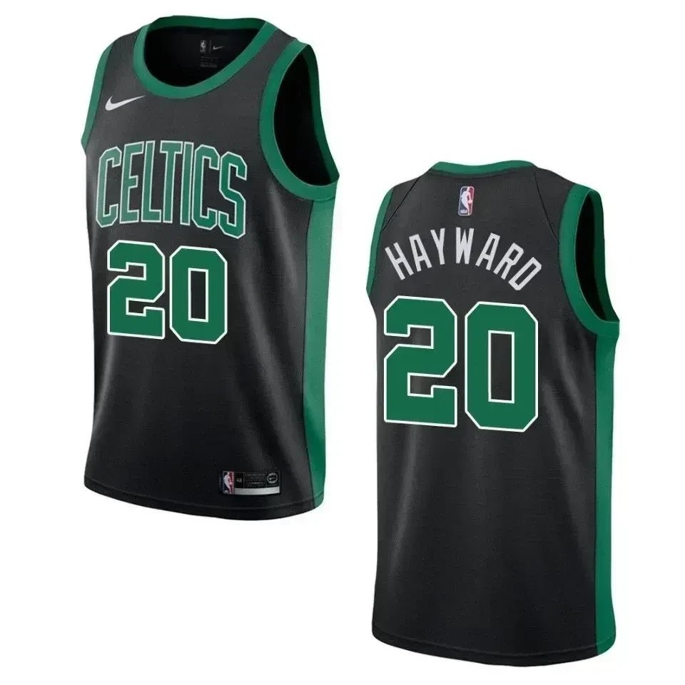 Men's Boston Celtics Gordon Hayward #20 Statement Swingman Jersey Black