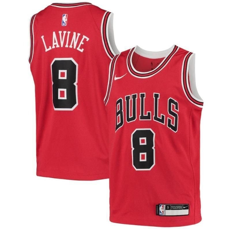Men's Chicago Bulls Zach LaVine #8 N Edition Basketball Jersey Multicolor S-3XL