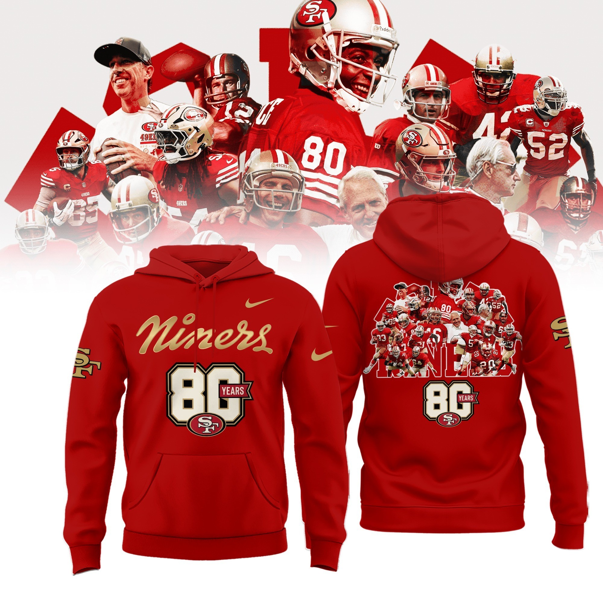 Musemora - Men's San Francisco 49ers Hoodie - Football