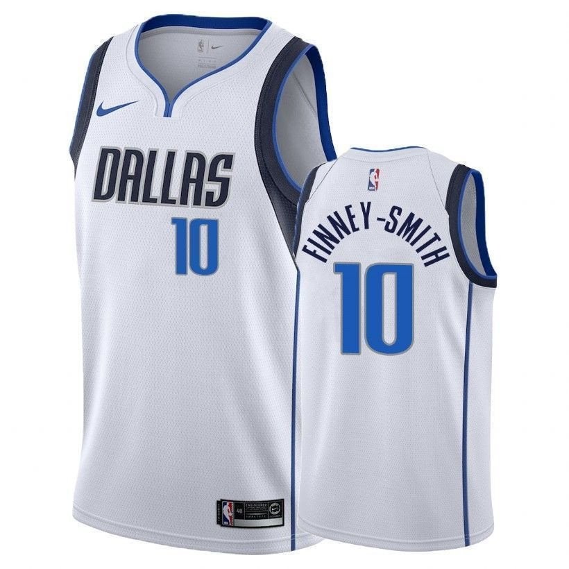 Men's Mavericks Male Dorian Finney-smith 10 Association White Jersey