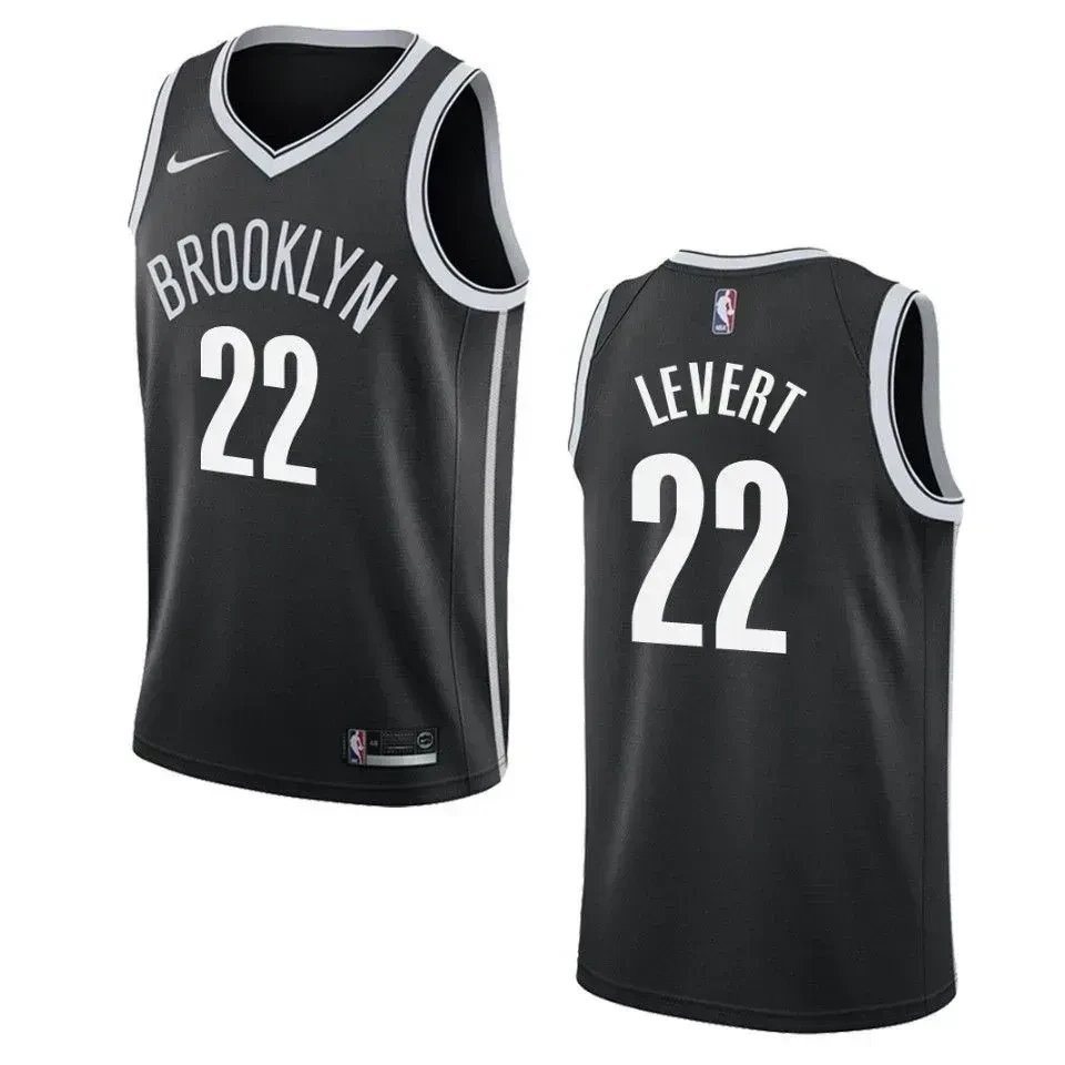Men's Brooklyn Nets Caris LeVert #22 Icon Swingman Jersey Black