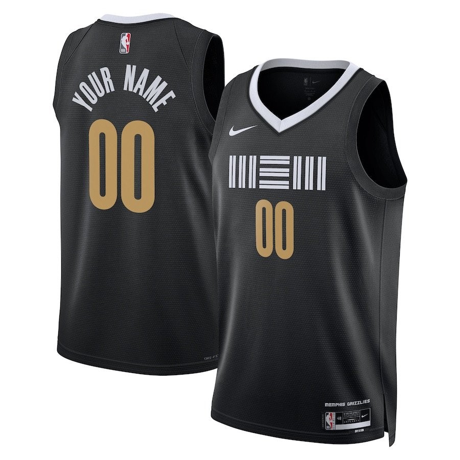 Memphis Grizzlies 2023/24 City Edition Swingman Custom Jersey Black Unisex