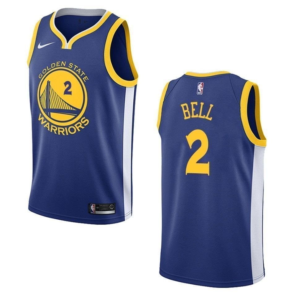 Men's Golden State Warriors 2 Jordan Bell Icon Swingman Jersey - Blue