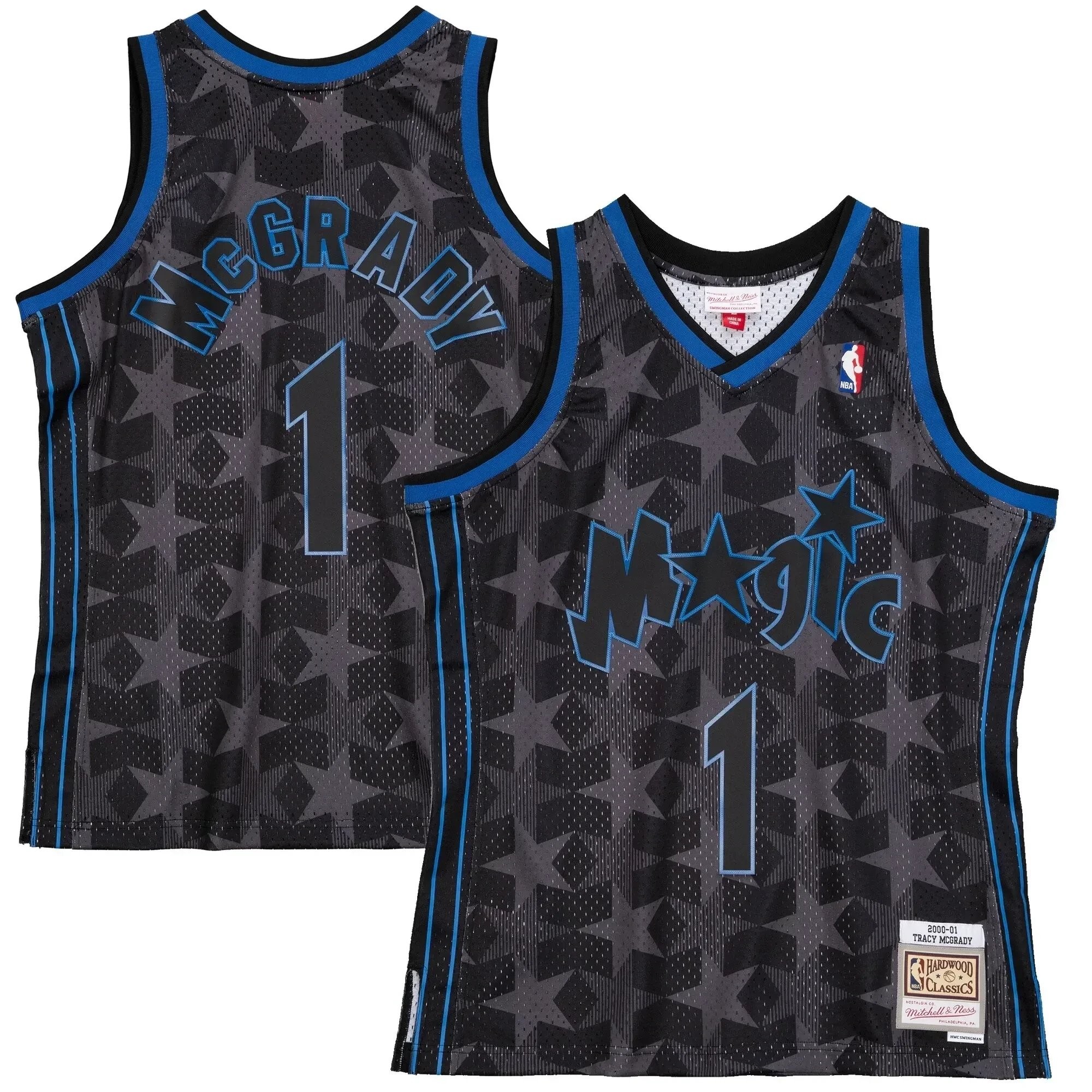 Tracy Mcgrady Orlando Magic Mitchell Ness 2000-01 Hardwood Classics Reload 2.0 Swingman Jersey - Black - Image 5
