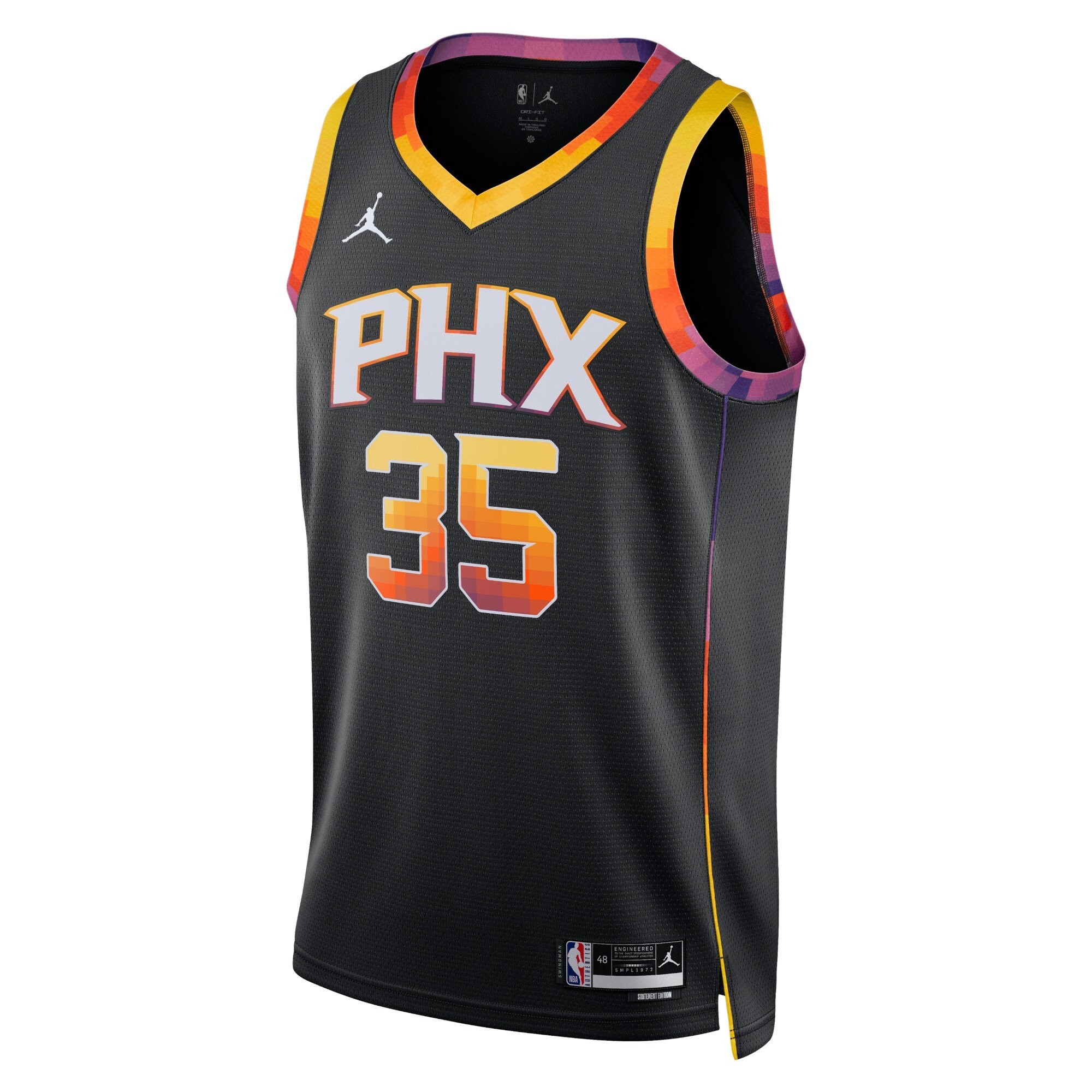 Phoenix Suns Jordan Statement Edition Swingman Jersey Black Kevin Durant Unisex