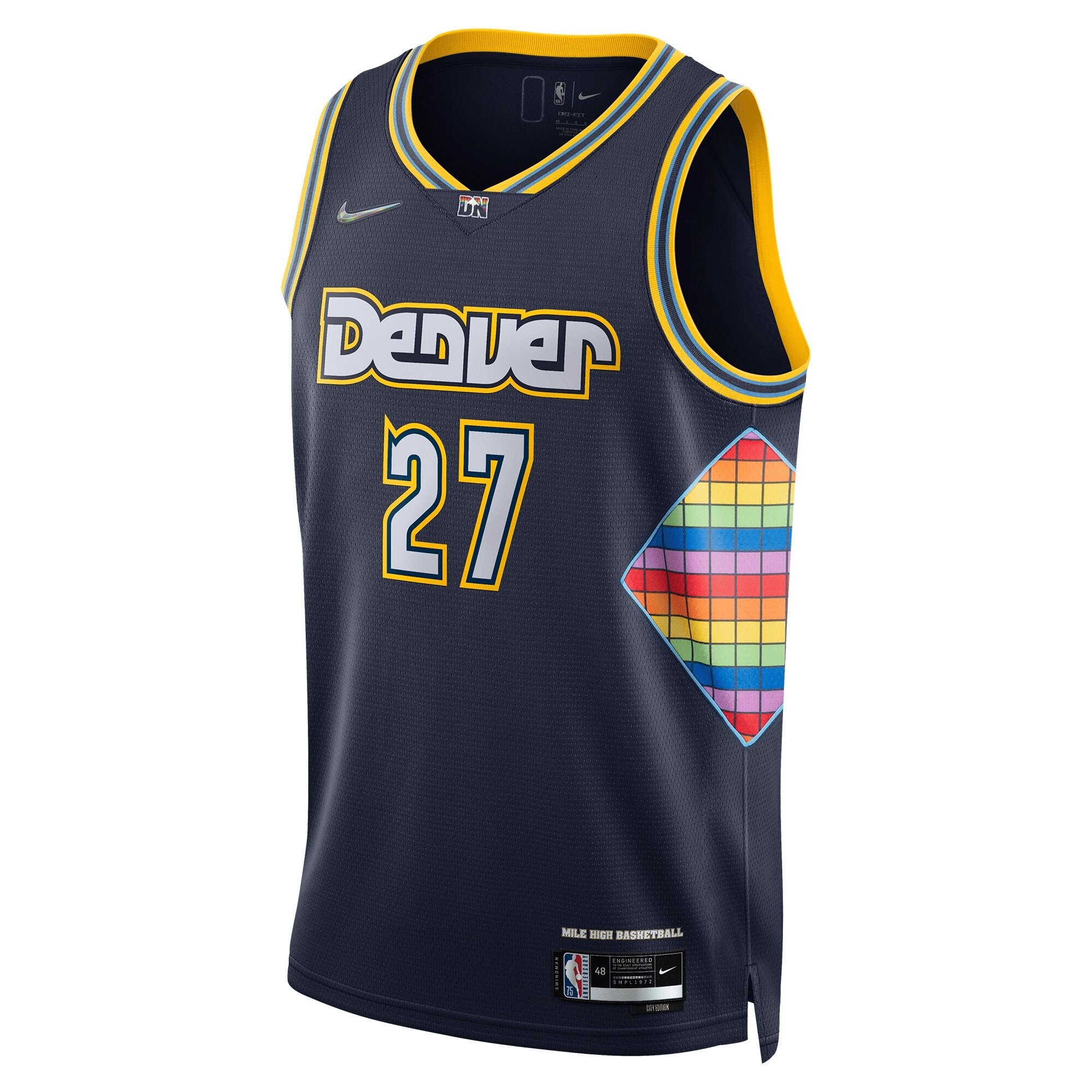 Jamal Murray Denver Nuggets Swingman Jersey - City Edition - Navy Jersey - Image 2
