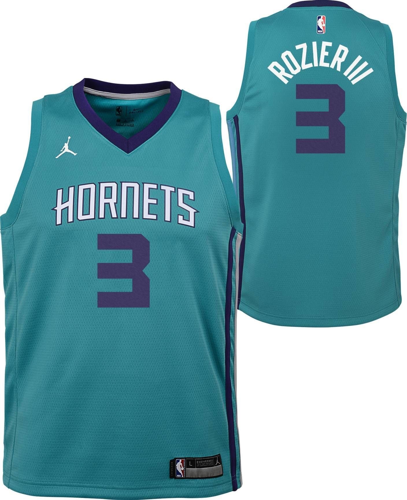 Jordan Youth Charlotte Hornets Terry Rozier 3 Swingman Jersey - Multicolor Unisex