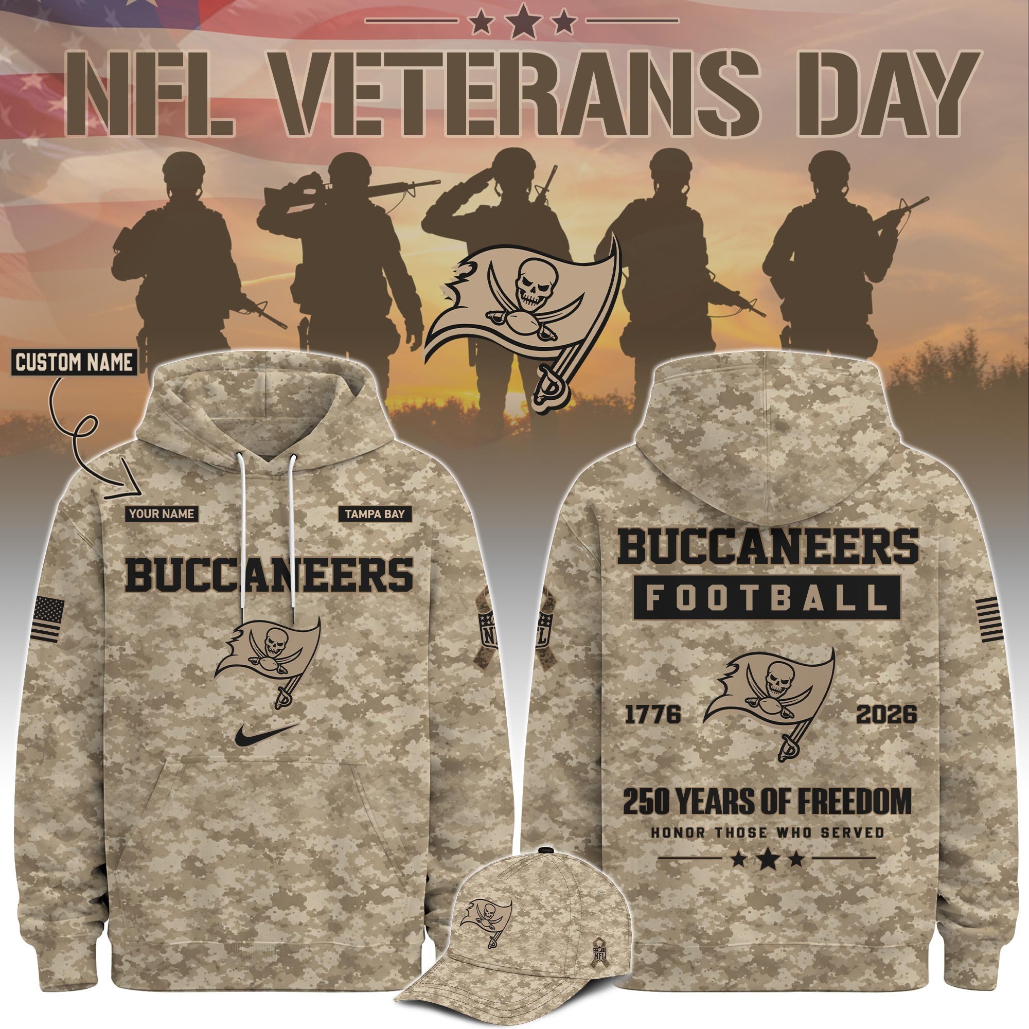 Musemora - Unisex Tampa Bay Buccaneers Hoodie - Football
