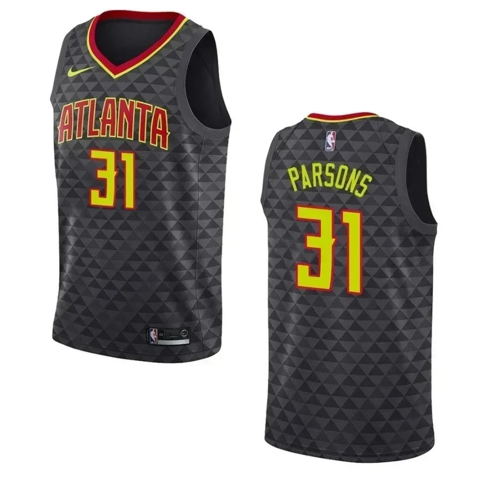Men's Atlanta Hawks 31 Chandler Parsons Icon Swingman Jersey - Black
