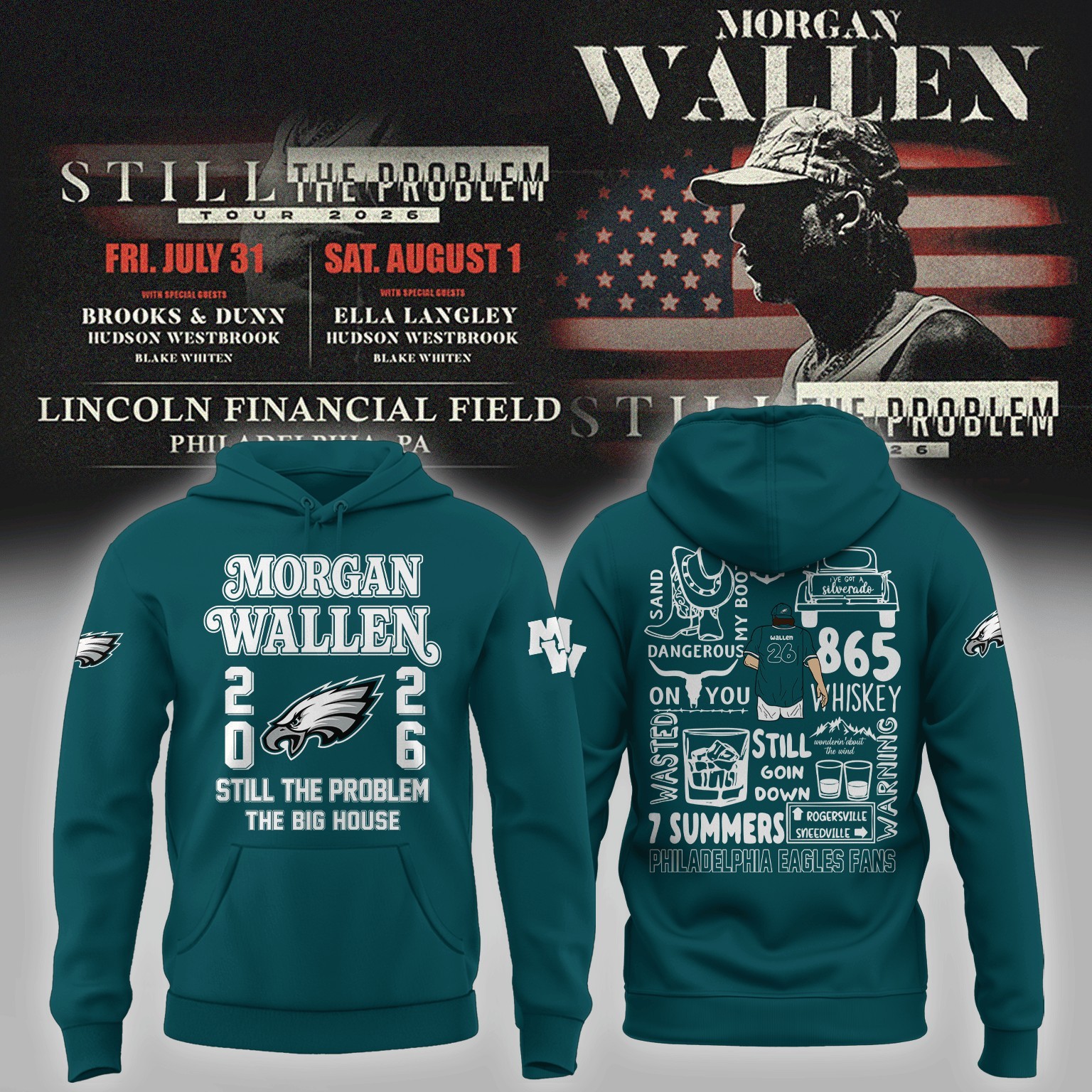 Musemora - Unisex Philadelphia Eagles Hoodie