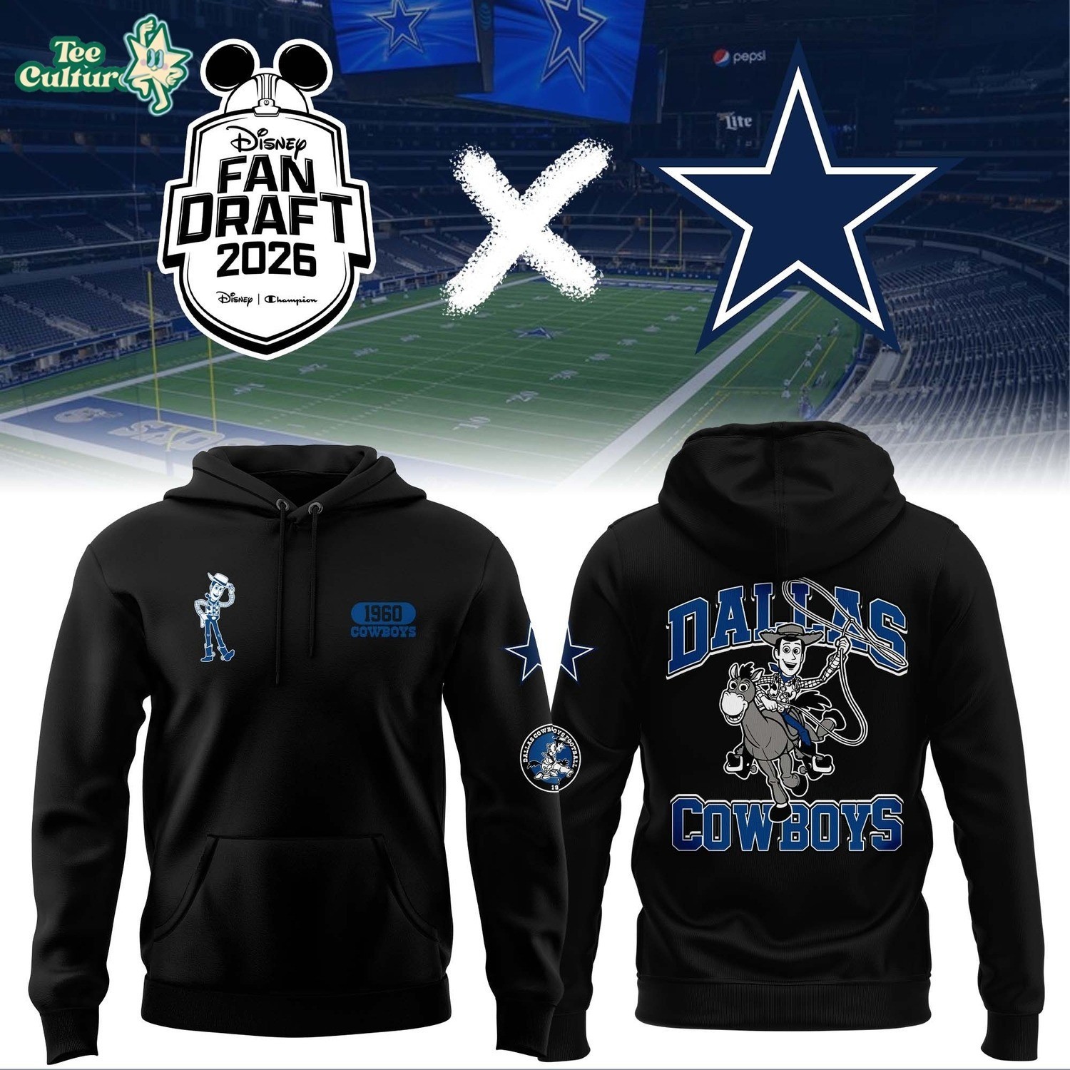 Musemora - Unisex Dallas Cowboys Hoodie - Football