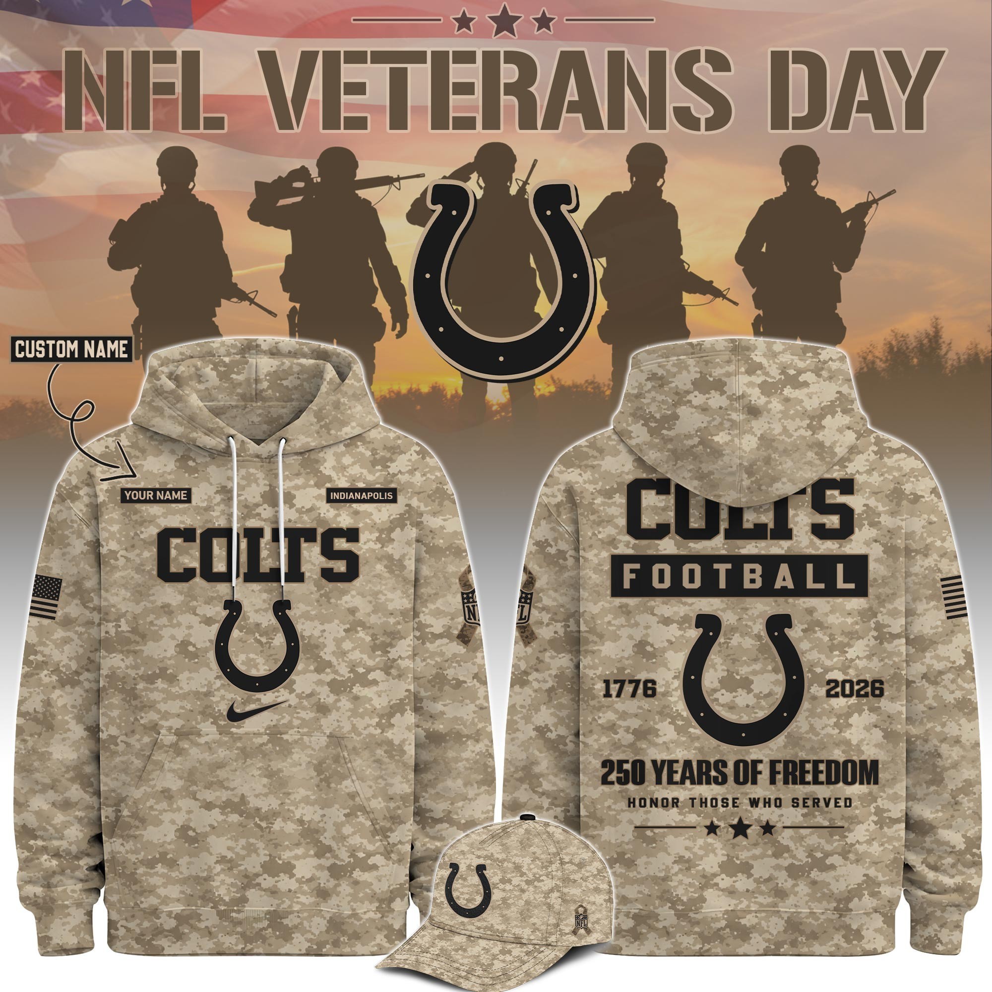 Musemora - Men's Indianapolis Colts Hoodie