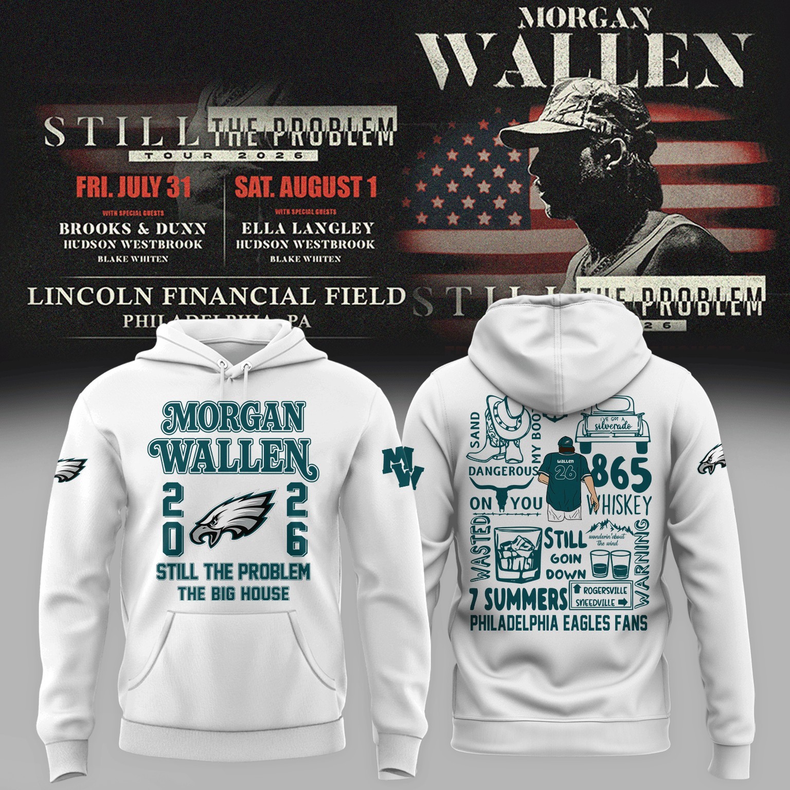 Musemora - Unisex Philadelphia Eagles Hoodie