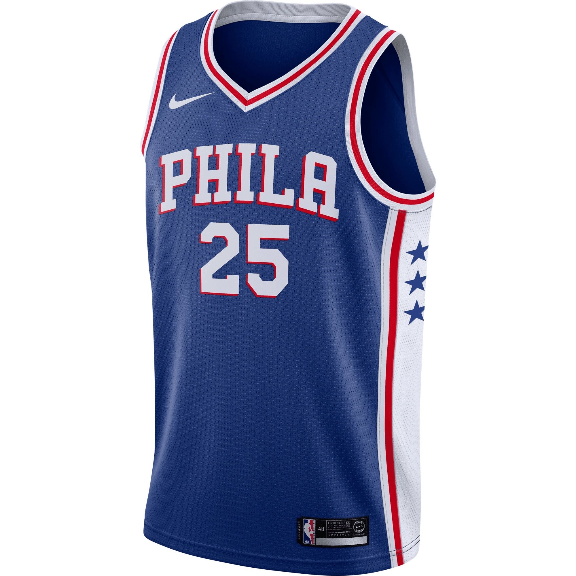 Ben Simmons Philadelphia 76ers Swingman Jersey White - Association Edition Jersey - Image 5