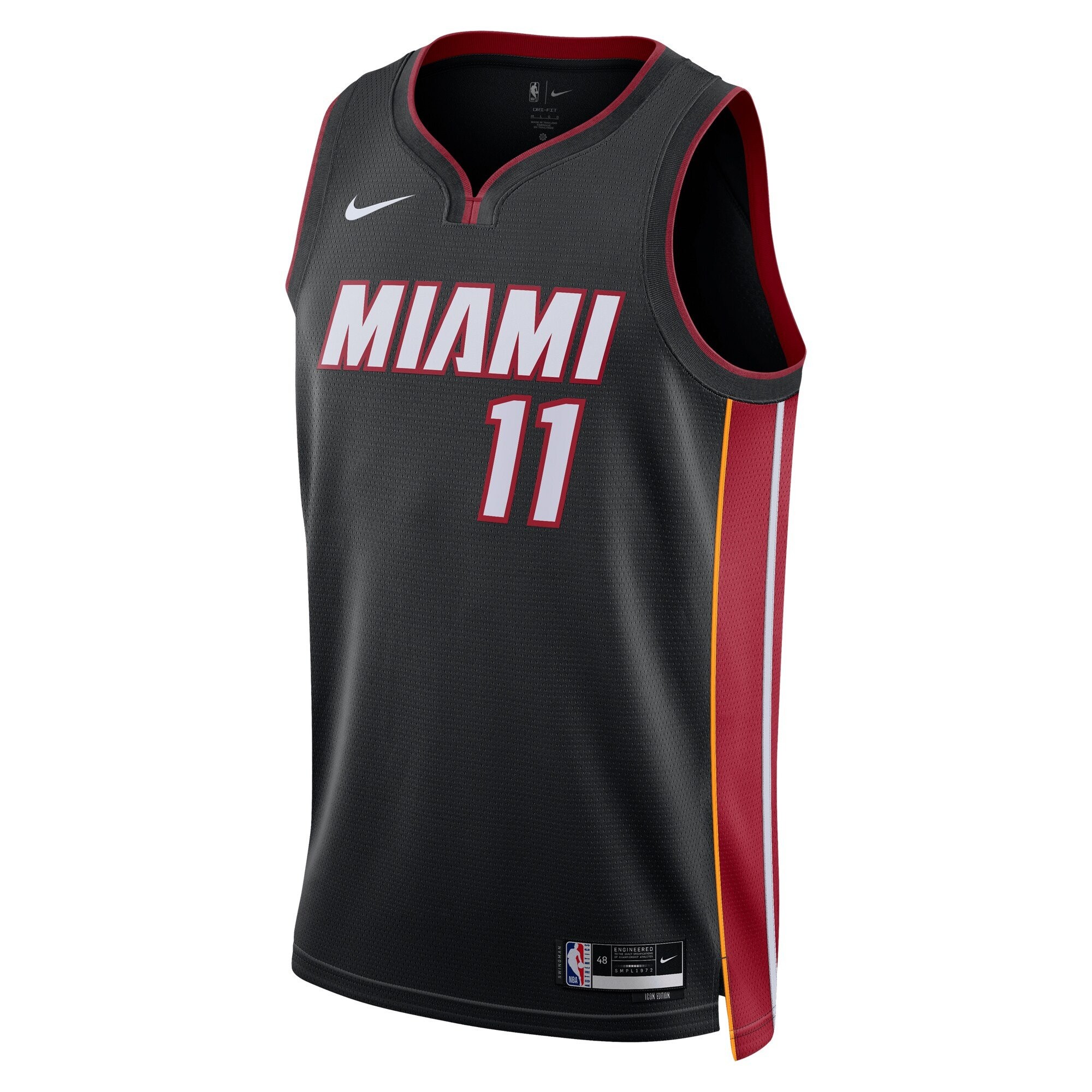 Miami Heat Icon Edition Swingman Jersey Black Jaime Jaquez Jr. Unisex - Image 2