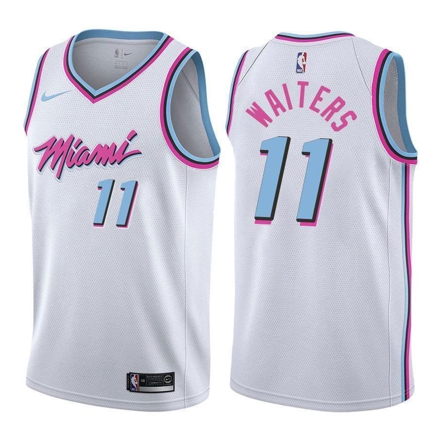 Heat Male Dion Waiters #11 Swingman City Edition White Jersey