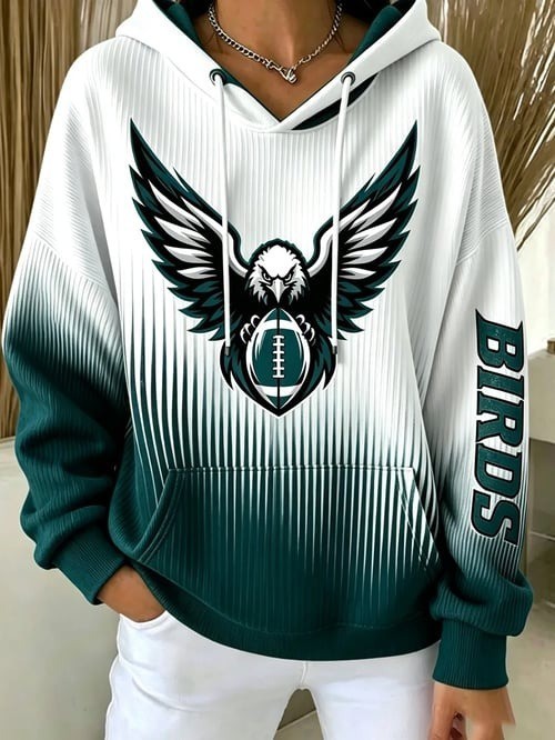 Musemora - Women's Philadelphia Eagles Hoodie - Game Day Football