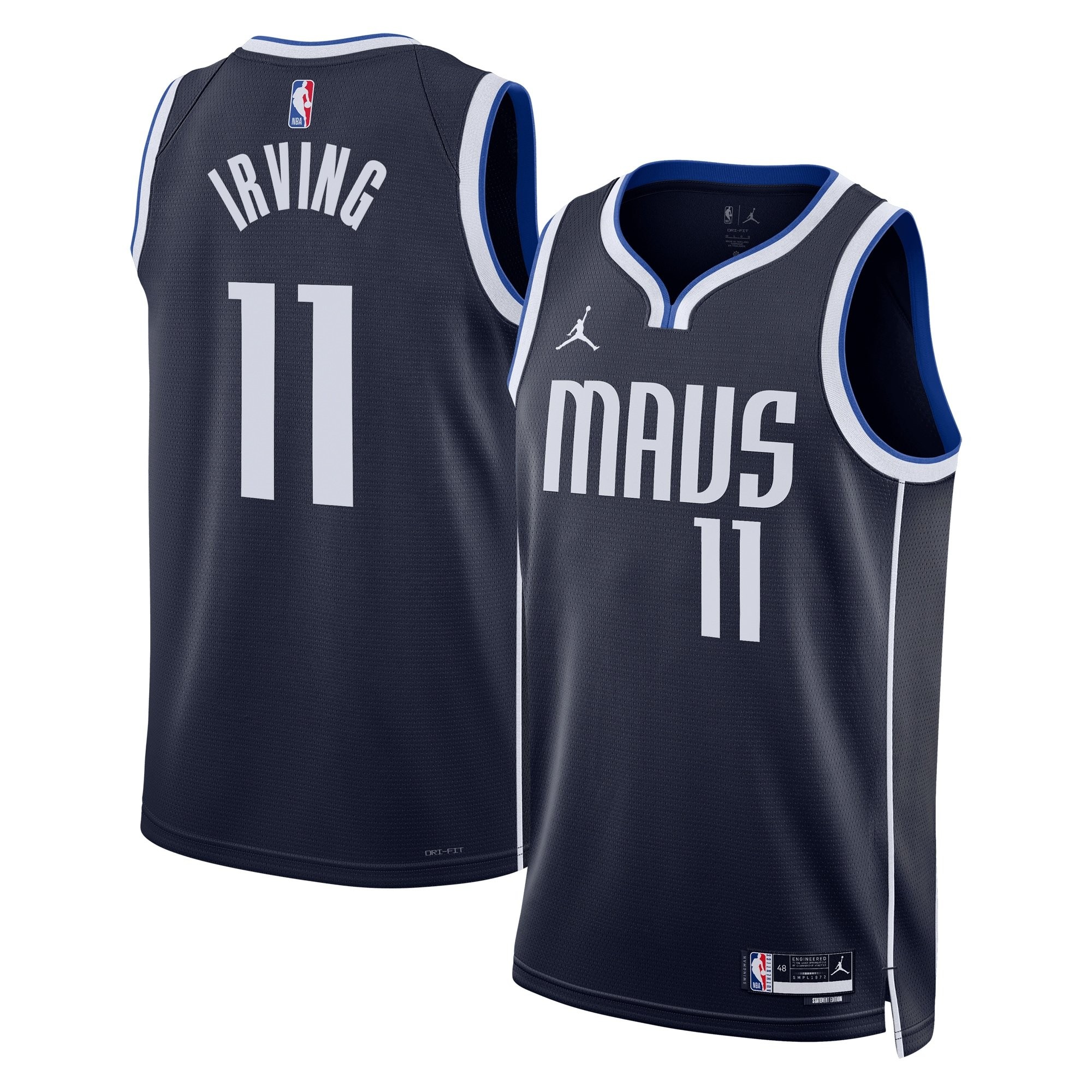 Dallas Mavericks Jordan Statement Edition Swingman Jersey Navy Kyrie Irving Unisex
