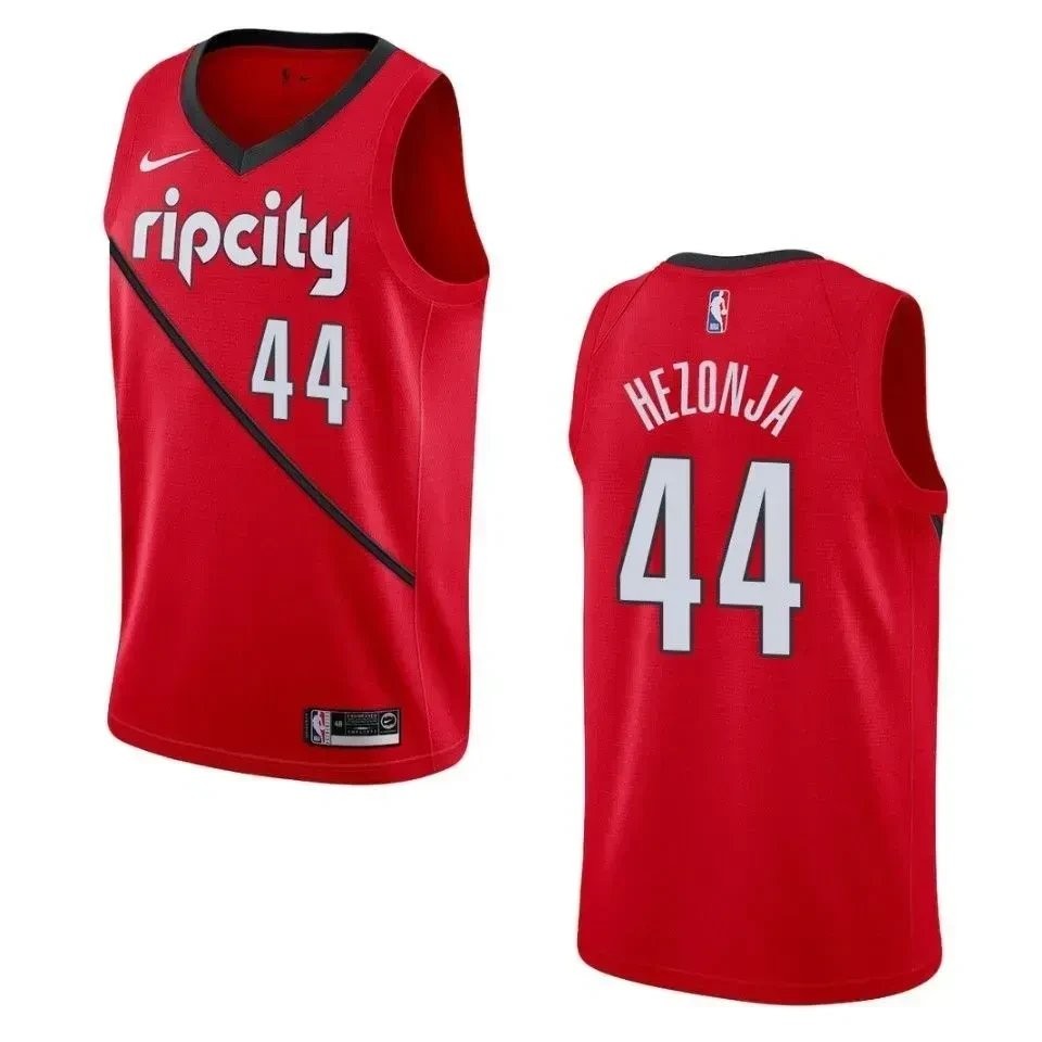 Men's Portland Trail Blazers Mario Hezonja #44 Red Swingman Jersey