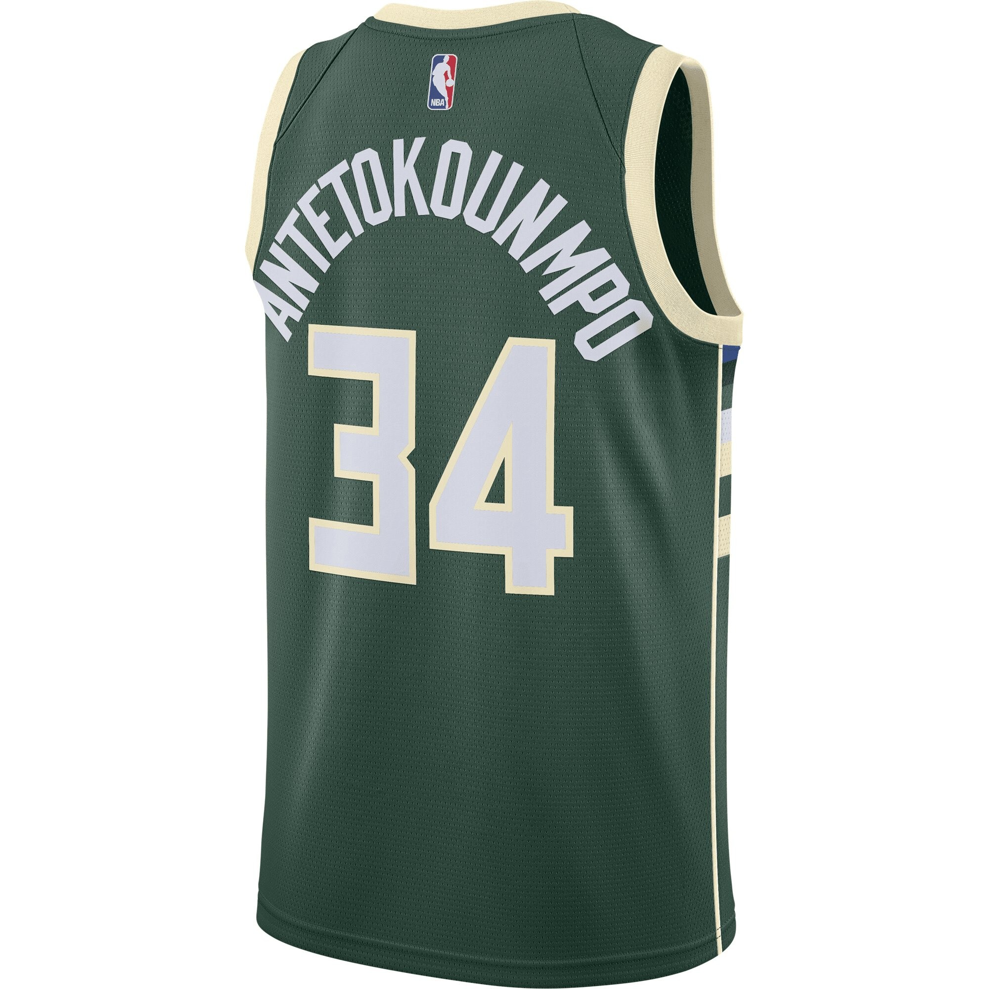 Giannis Antetokounmpo Milwaukee Bucks Swingman Jersey Green - Icon Edition Jersey - Image 3