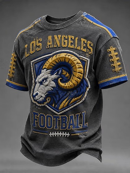 Musemora - Unisex Los Angeles Rams T-Shirt - Game Day Football