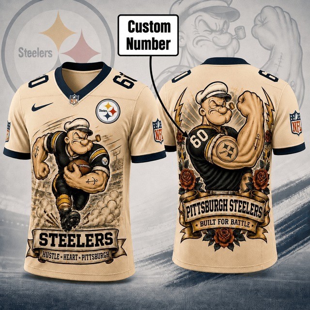Musemora - Unisex Pittsburgh Steelers Jersey - Football